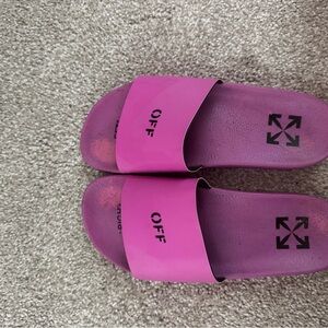 Off-White Pink Slides